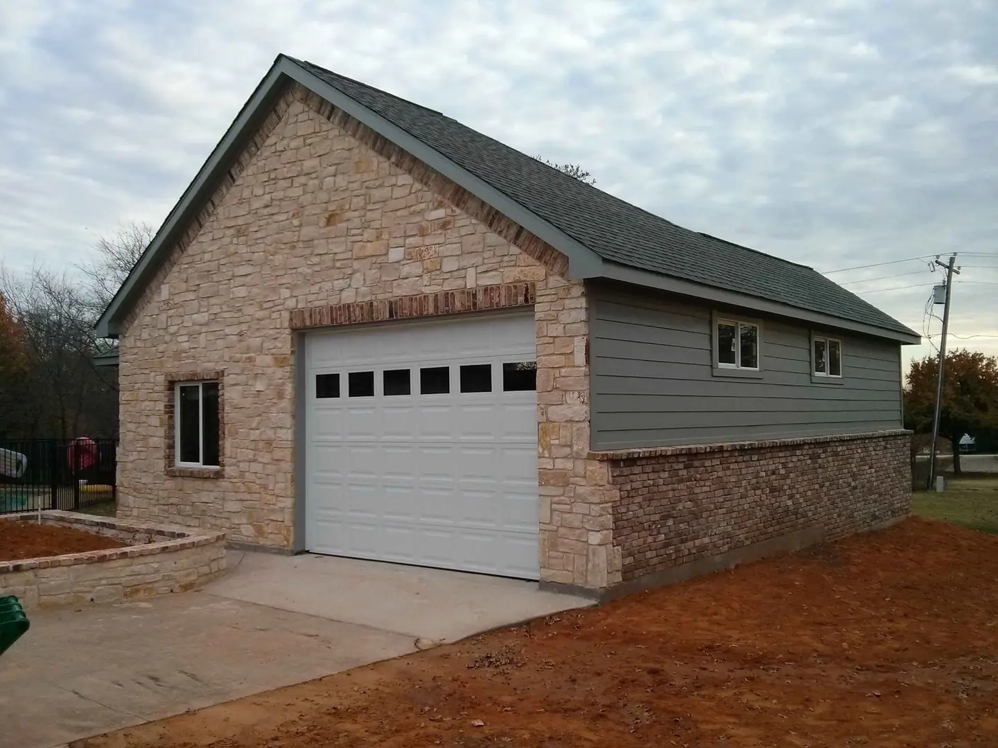 Double Oak Dr garage, a custom garage by Klein Custom Builders in Grapevine, Texas