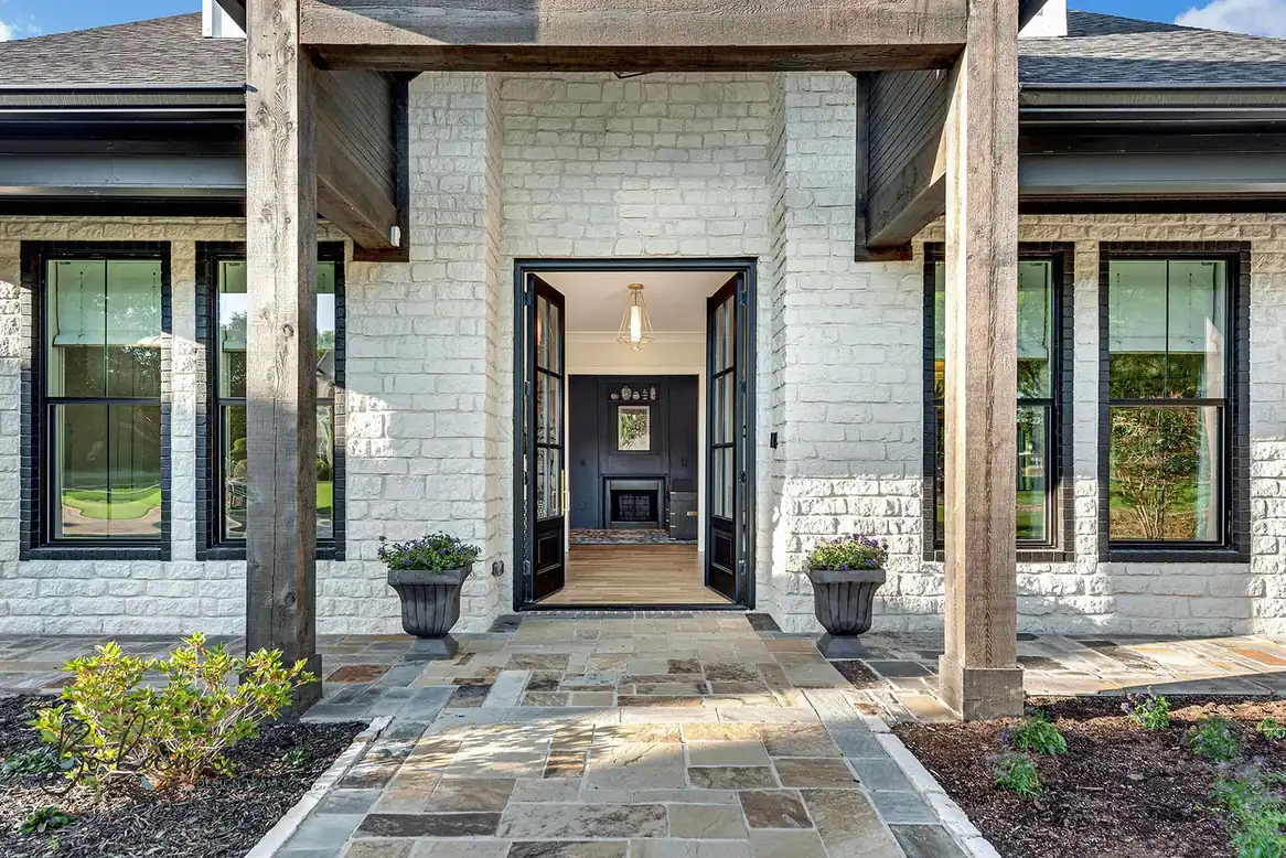 Finished custom home on Fairway Drive in Mansfield, TX
